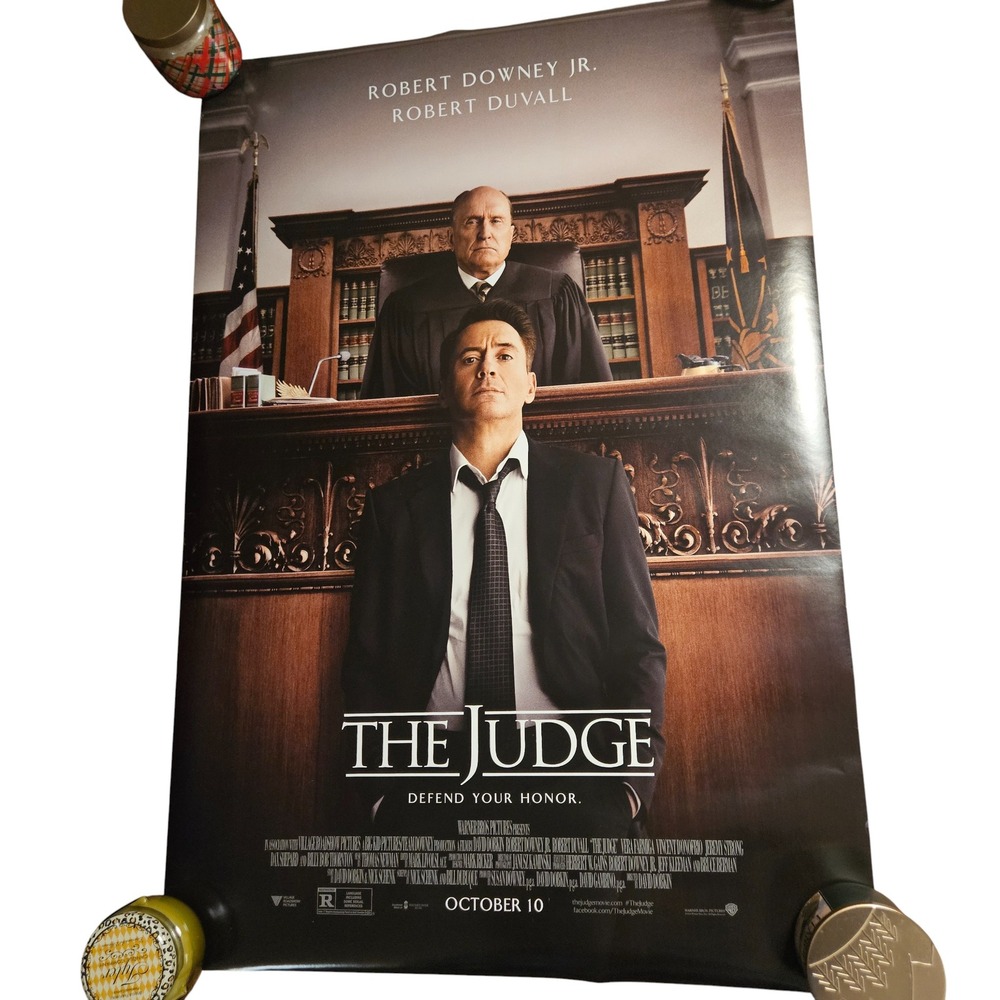 The Judge 2014 Promo Movie Poster 27x40 Robert Downey Jr. Robert Duvall D/S